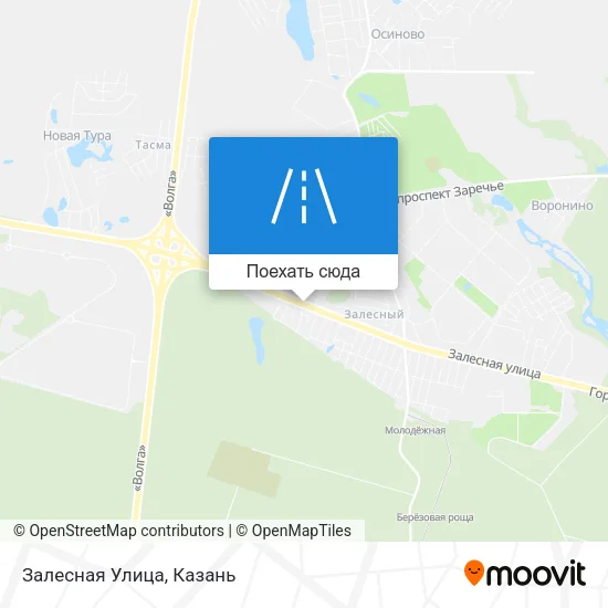 Карта Залесная Улица
