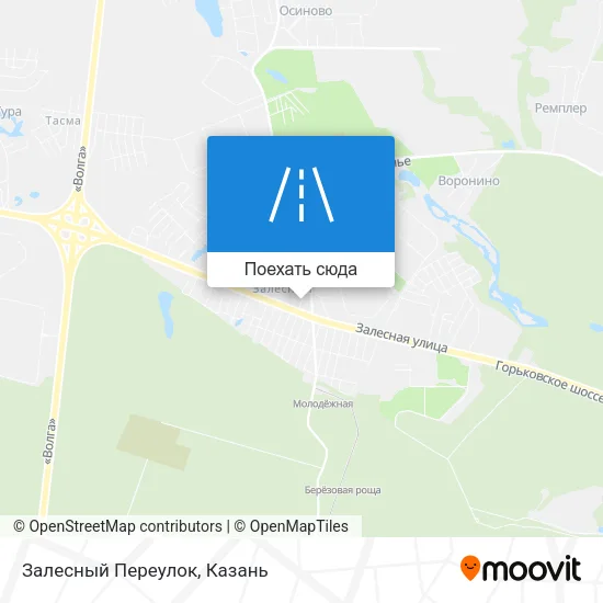 Карта Залесный Переулок