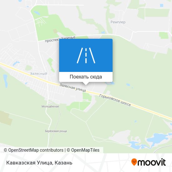 Карта Кавказская Улица
