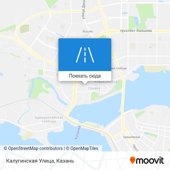 Карта Калугинская Улица