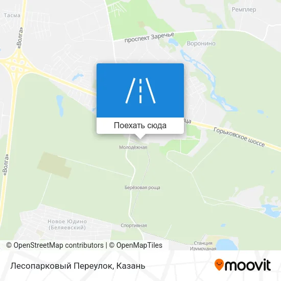 Карта Лесопарковый Переулок
