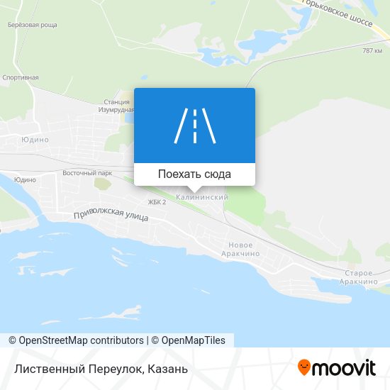 Карта Лиственный Переулок