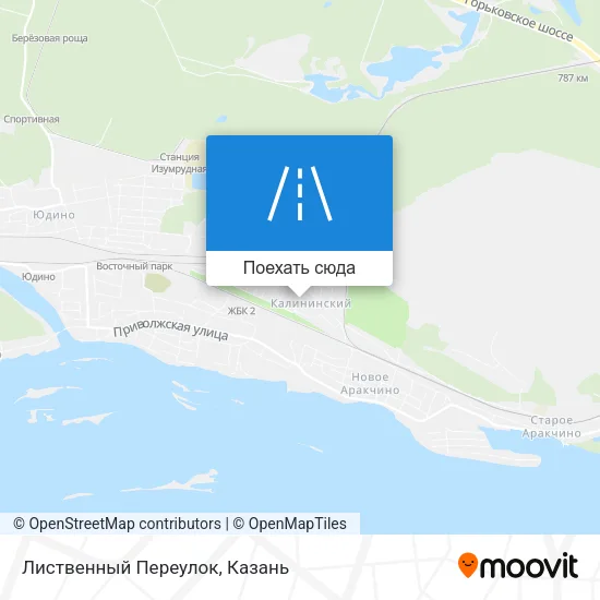 Карта Лиственный Переулок