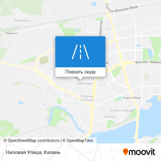 Карта Низовая Улица