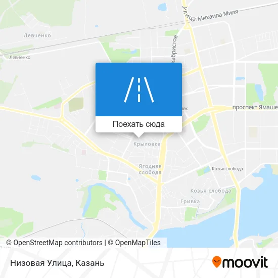 Карта Низовая Улица