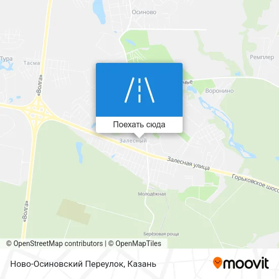 Карта Ново-Осиновский Переулок