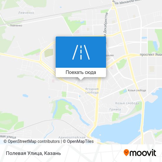 Карта Полевая Улица