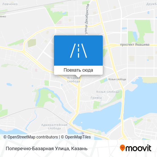 Карта Поперечно-Базарная Улица