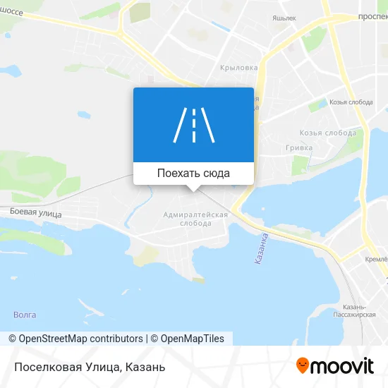 Карта Поселковая Улица