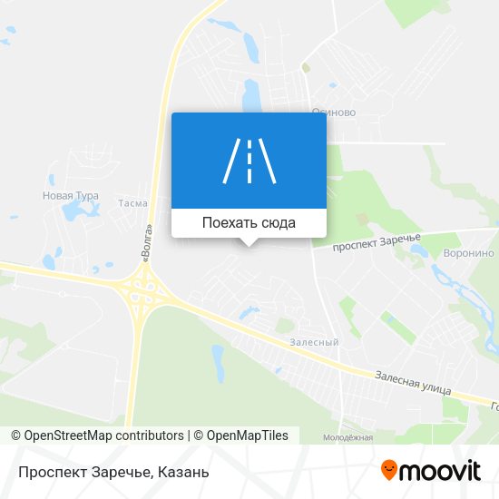Карта Проспект Заречье
