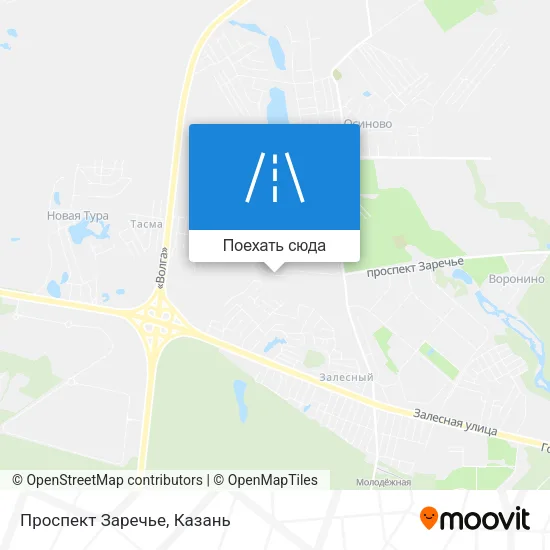 Карта Проспект Заречье
