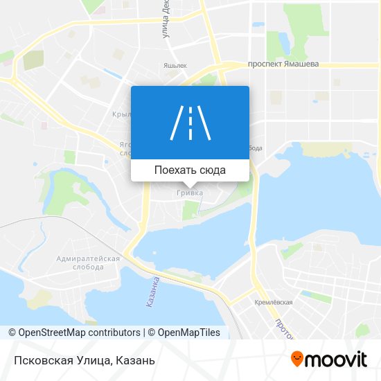 Карта Псковская Улица