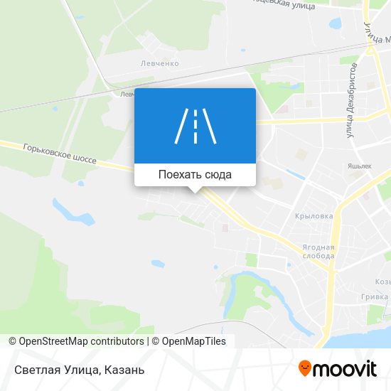 Карта Светлая Улица