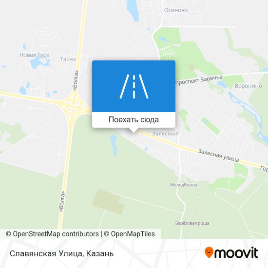 Карта Славянская Улица