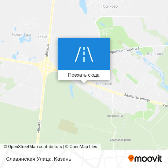 Карта Славянская Улица
