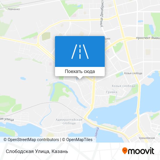Карта Слободская Улица