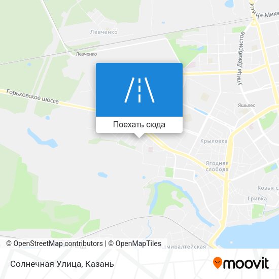 Карта Солнечная Улица