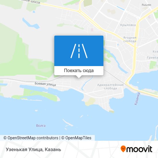 Карта Узенькая Улица