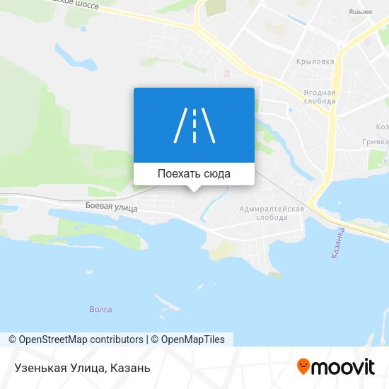 Карта Узенькая Улица