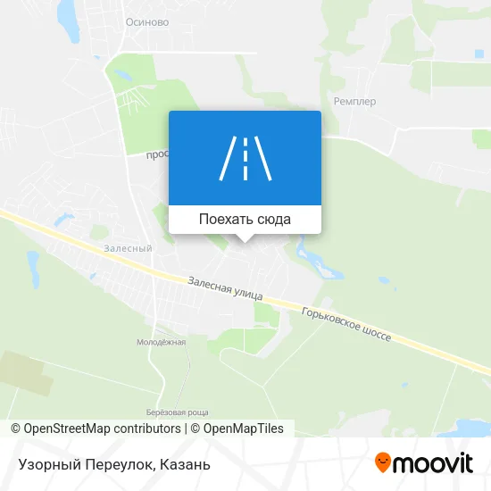 Карта Узорный Переулок