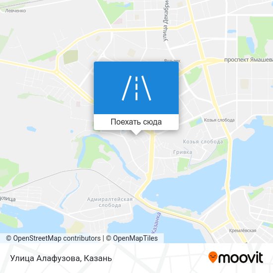 Карта Улица Алафузова