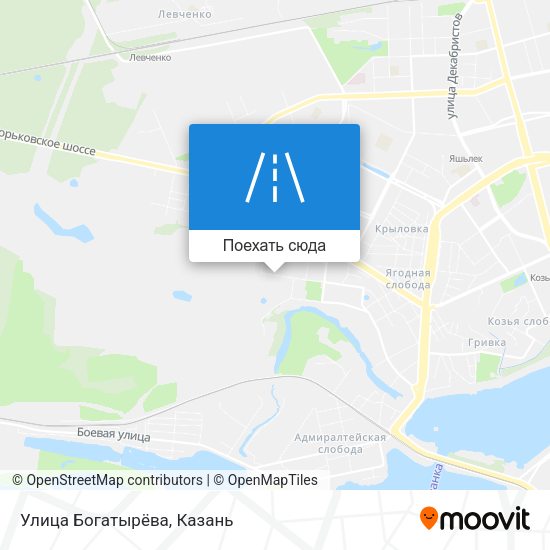 Карта Улица Богатырёва