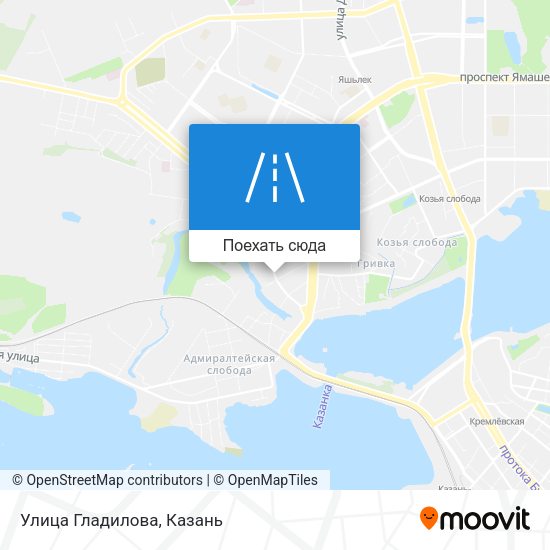Карта Улица Гладилова