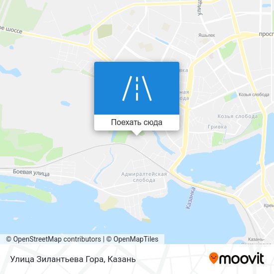 Карта Улица Зилантьева Гора
