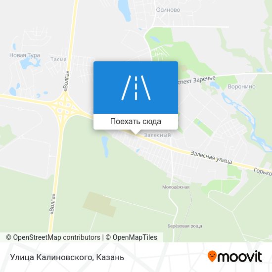 Карта Улица Калиновского