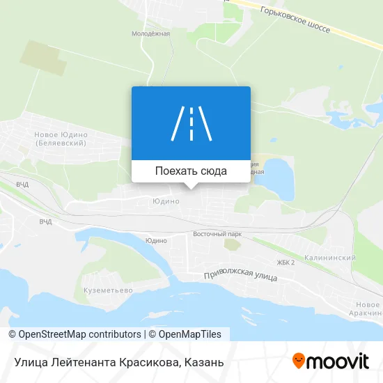 Карта Улица Лейтенанта Красикова