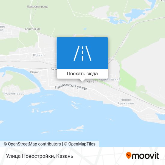 Карта Улица Новостройки