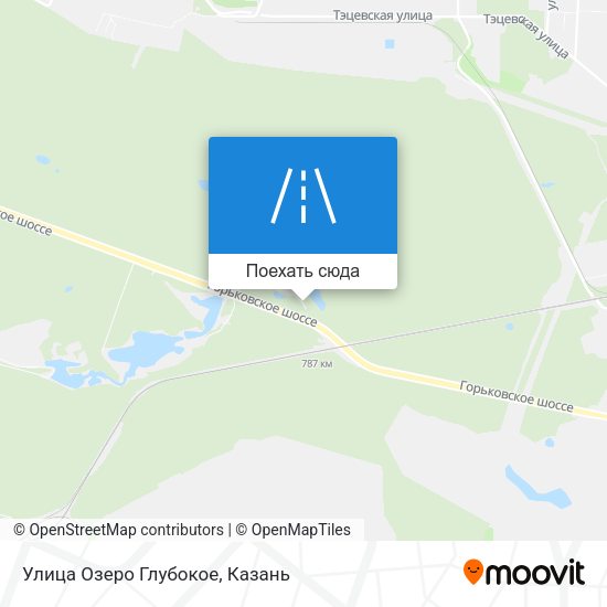 Карта Улица Озеро Глубокое