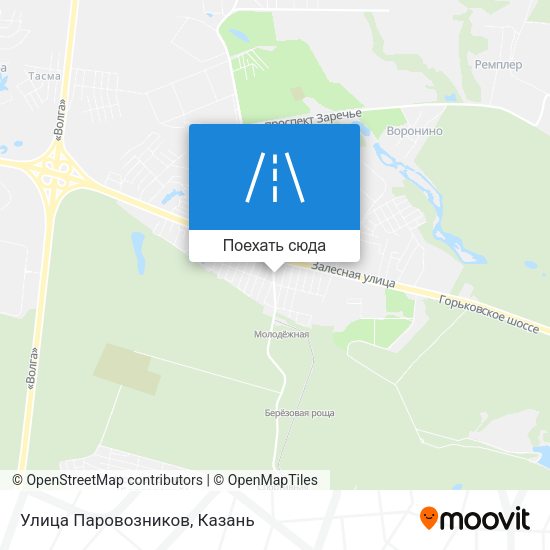 Карта Улица Паровозников