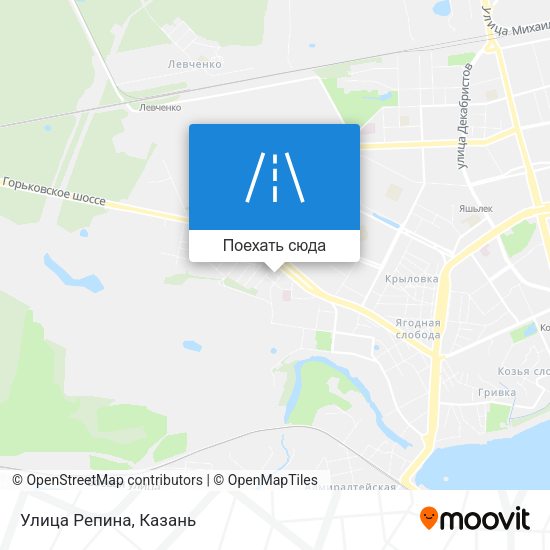Карта Улица Репина