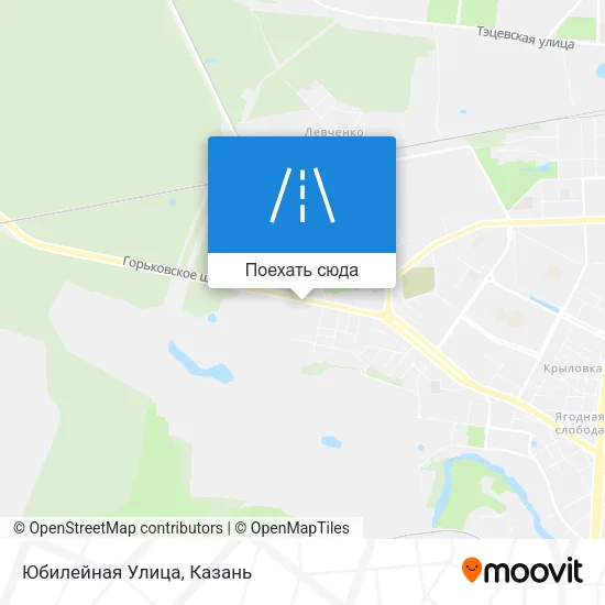 Карта Юбилейная Улица