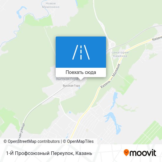 Карта 1-Й Профсоюзный Переулок