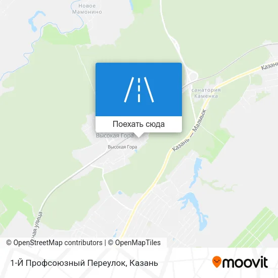 Карта 1-Й Профсоюзный Переулок