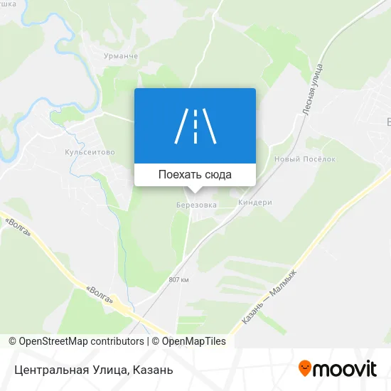Карта Центральная Улица