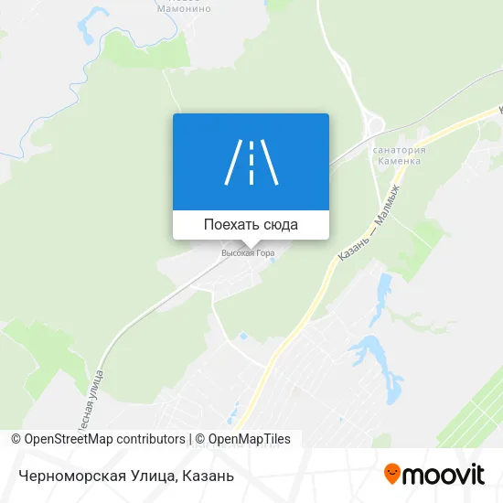 Карта Черноморская Улица