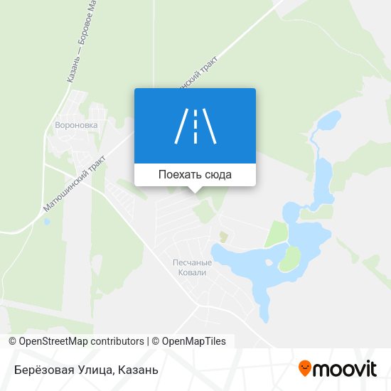 Карта Берёзовая Улица