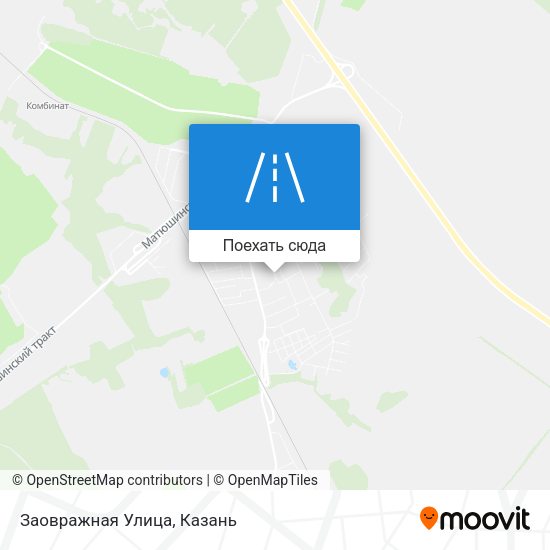 Карта Заовражная Улица