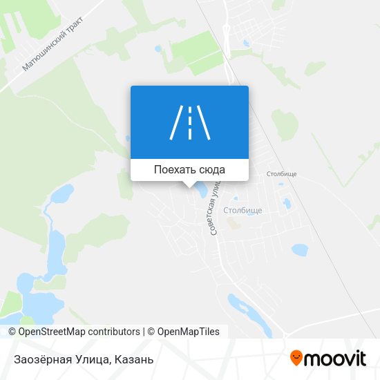 Карта Заозёрная Улица