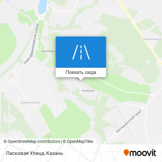 Карта Ласковая Улица