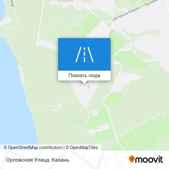 Карта Орловская Улица
