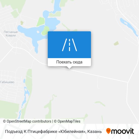 Карта Подъезд К Птицефабрике «Юбилейная»