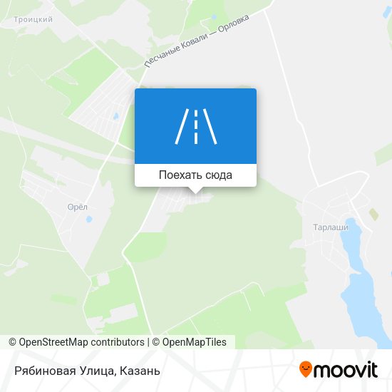 Карта Рябиновая Улица