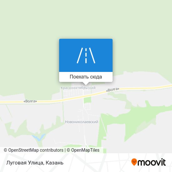 Карта Луговая Улица