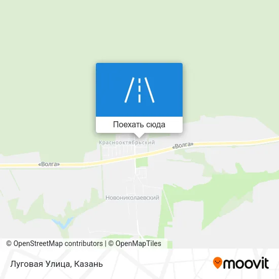 Карта Луговая Улица
