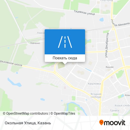 Карта Окольная Улица