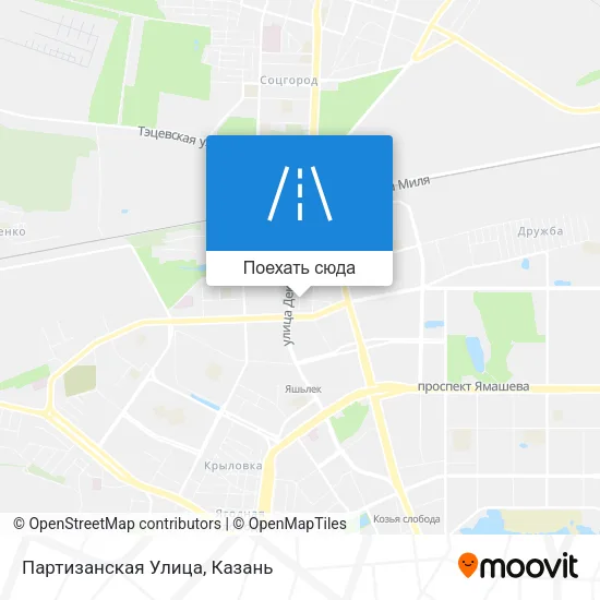 Карта Партизанская Улица